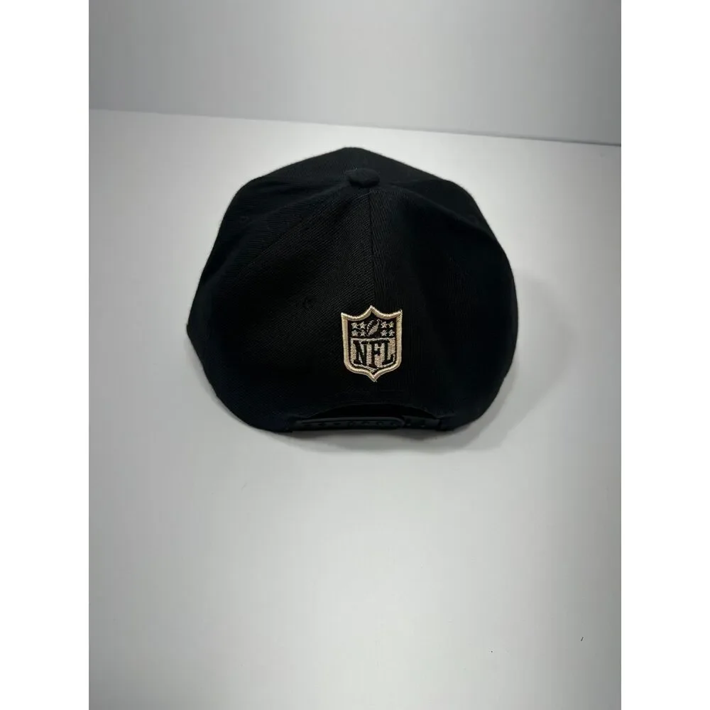 New Orleans Saints New Era 9FIFTY Snapback Hat Black Gold Fleur De Lis NFL